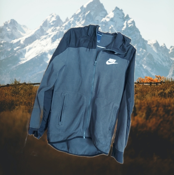 Nike Other - Nike. Jacket with hoodie. Big Boys Small. Black/Gray.
